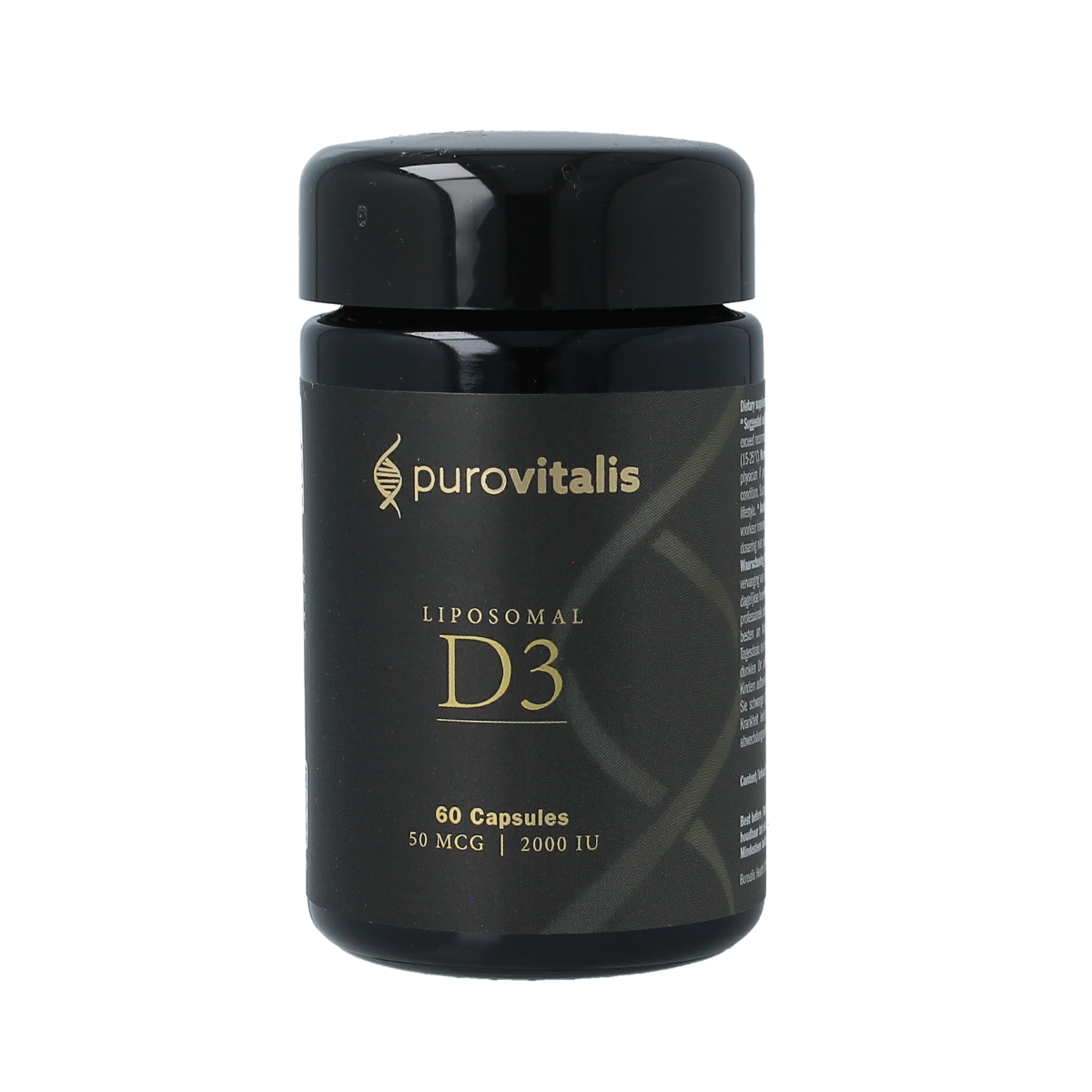 Purovitalis Liposomal vitamine D3 60.00 Vegetarische capsules