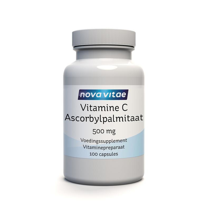 Nova Vitae Vitamine C ascorbyl palmitaat 500mg 100.00 Vegetarische capsules