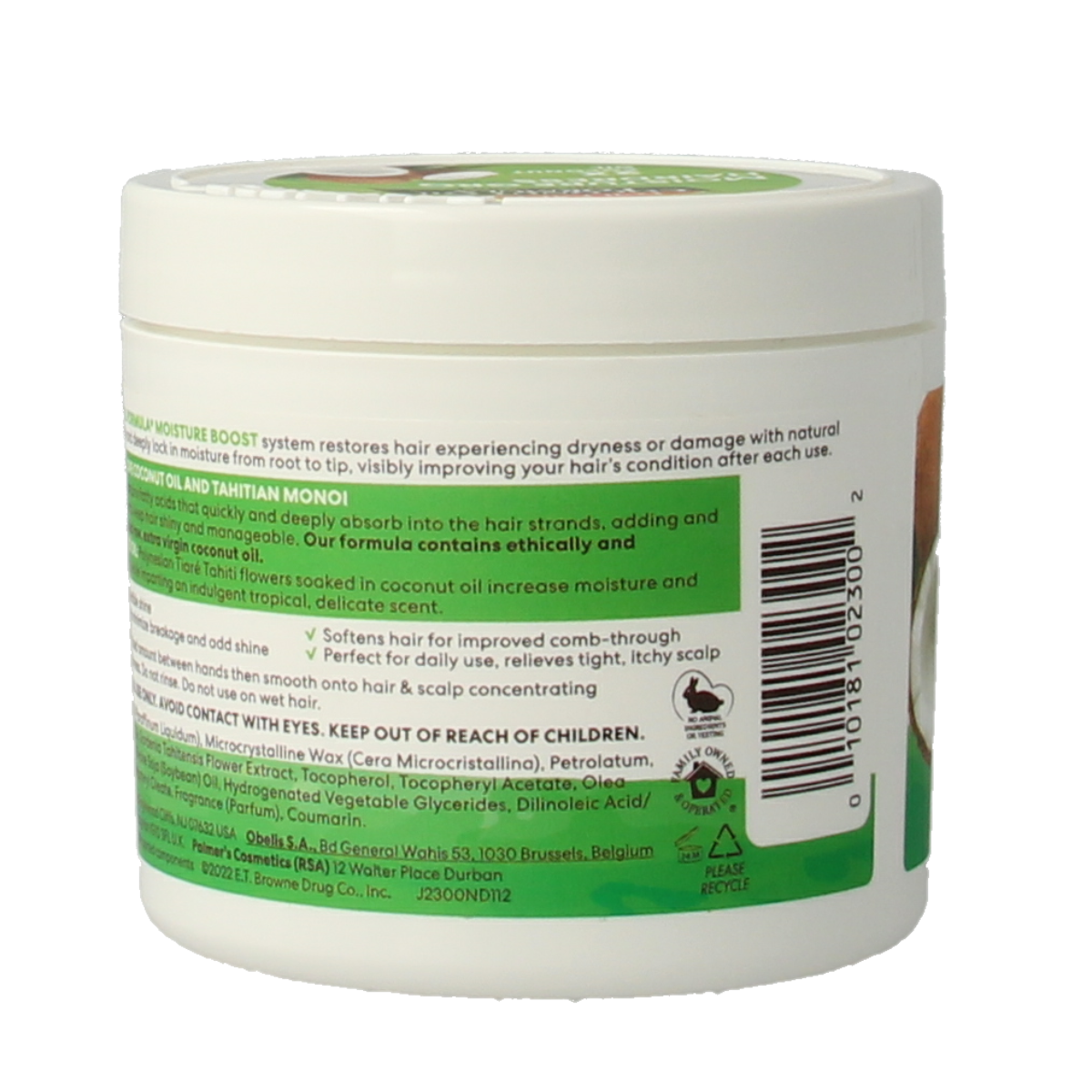 Palmers Coconut oil formula moisture boost pot 150.00 Gram