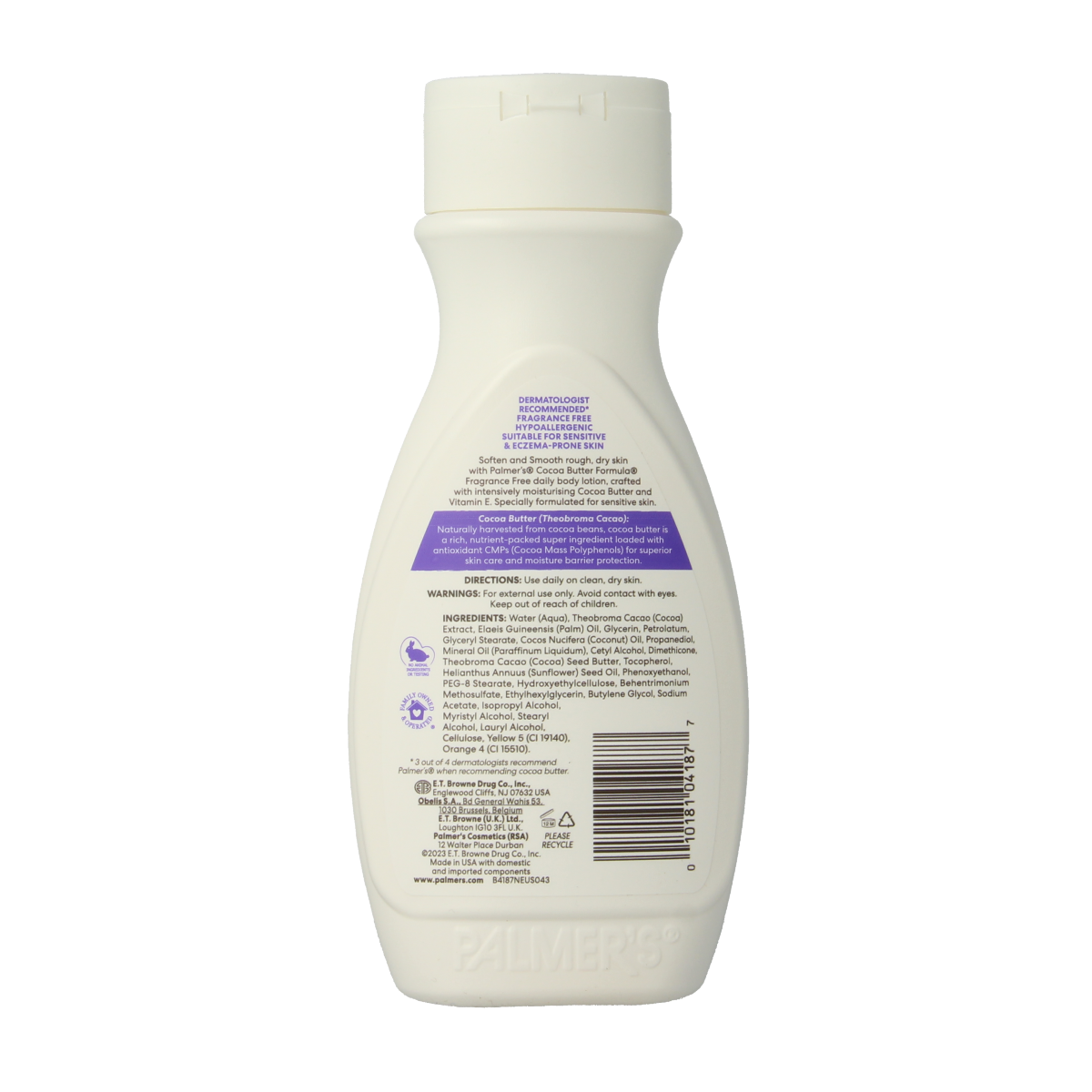 Palmers Cocoa butter formula lotion geurvrij 250.00 Milliliter