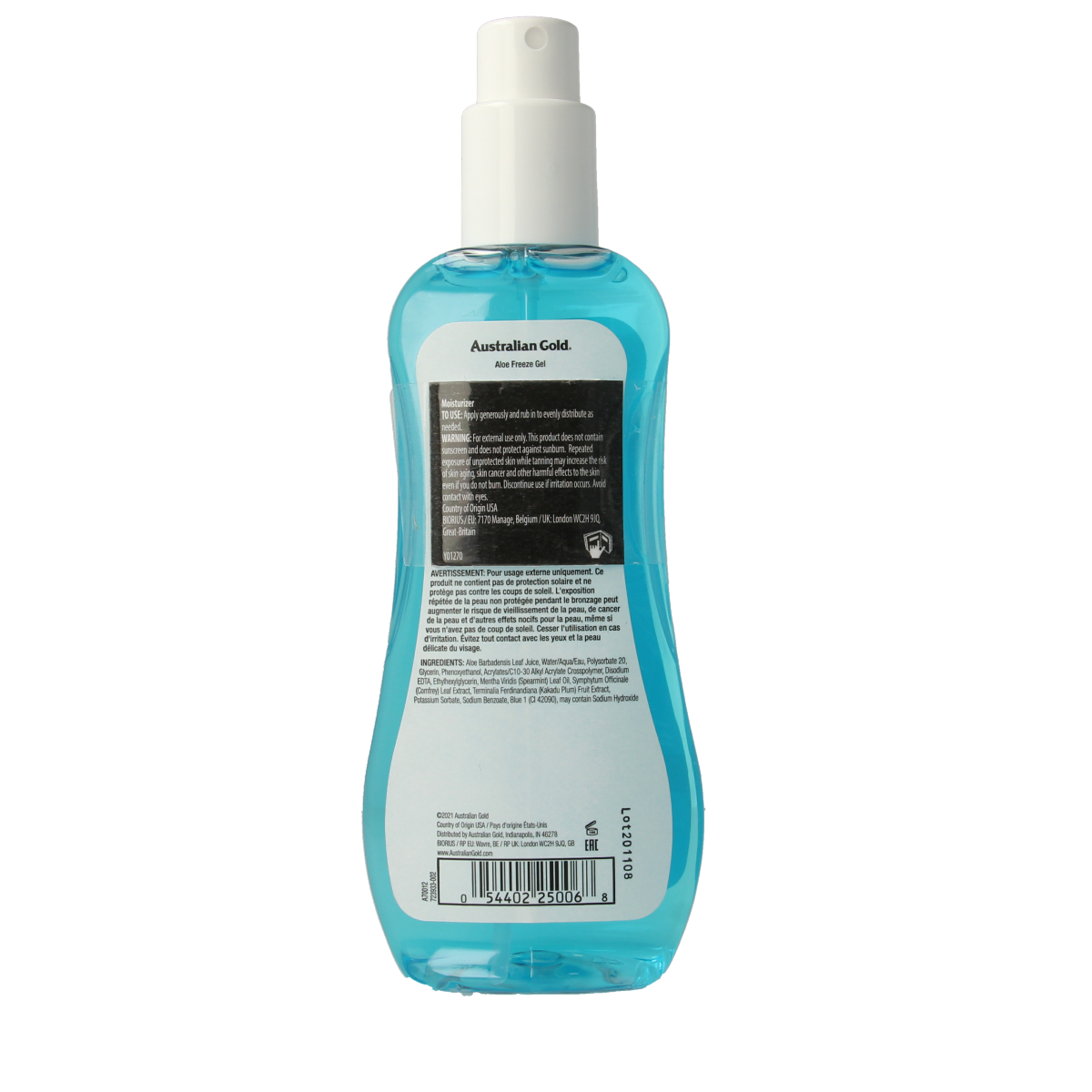 Australian Gold Aloe freeze spray gel 237.00 Milliliter