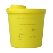 Uson Plast Naaldencontainer 1.5 liter geel gerecycled plastic 1500.00 Milliliter