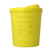 Uson Plast Naaldencontainer 1.7 liter geel gerecycled plastic 1.00 Stuks