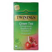 Twinings The vert pomogranate raspberry strawberry 25.00 Zakjes