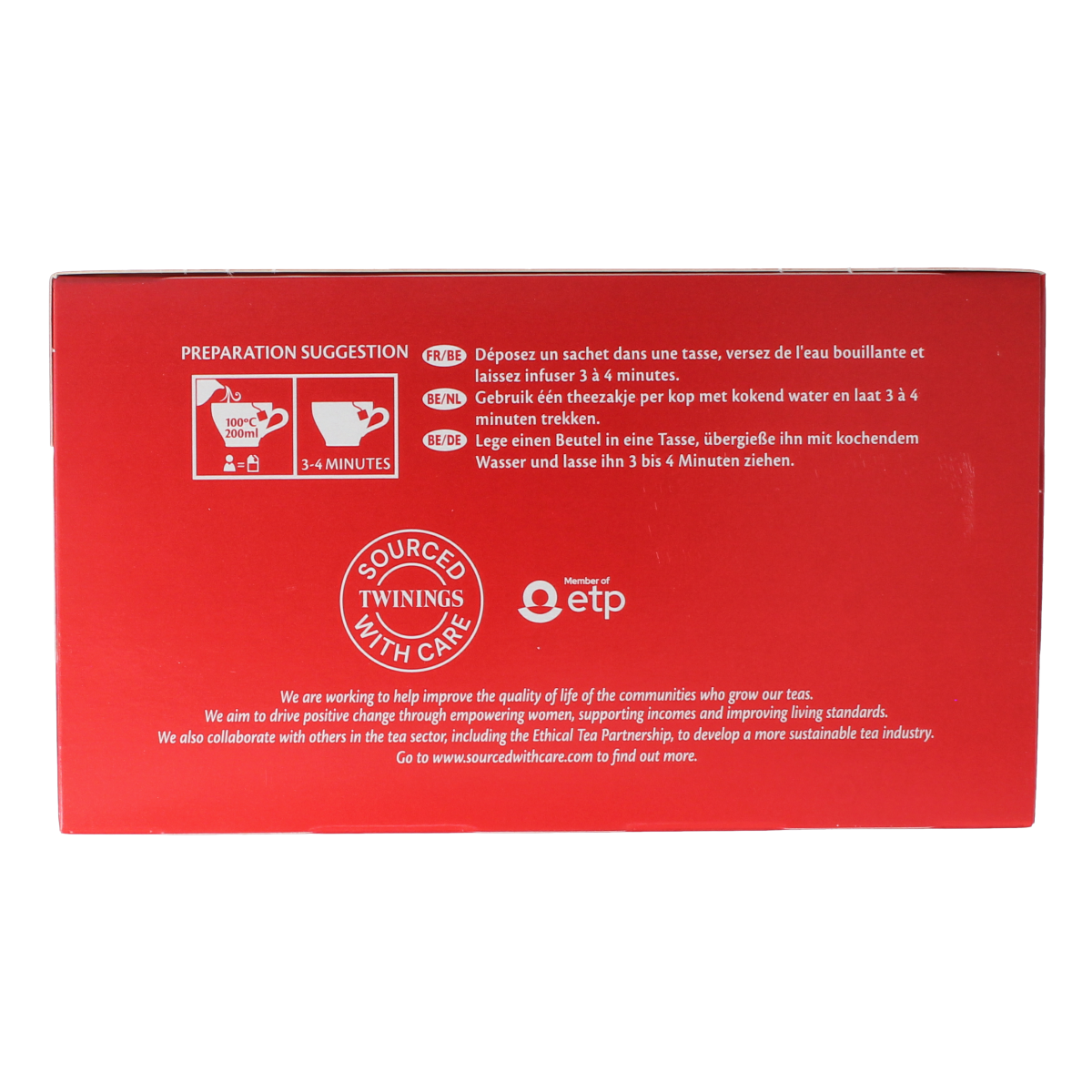 Twinings English breakfast envelop 50.00 Stuks