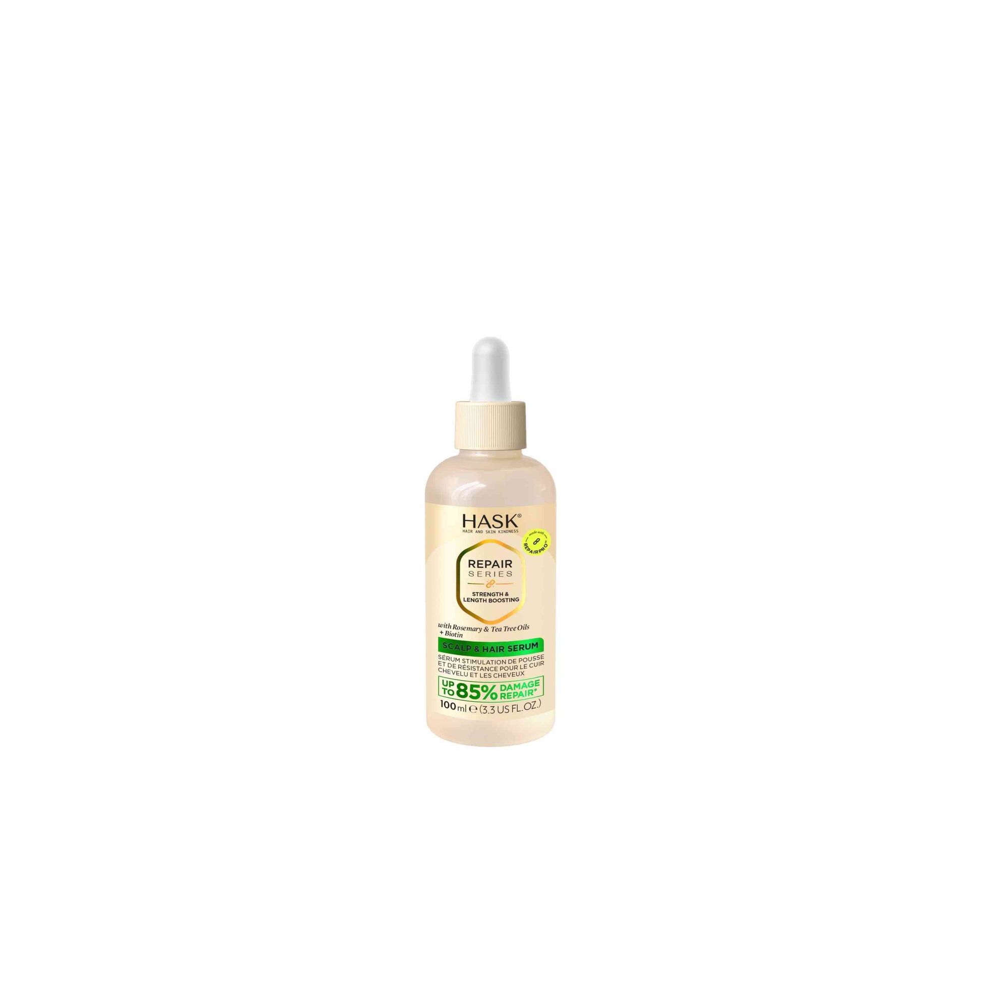 HASK Repair strength & length boost scalp & hair serum 100 Milliliter