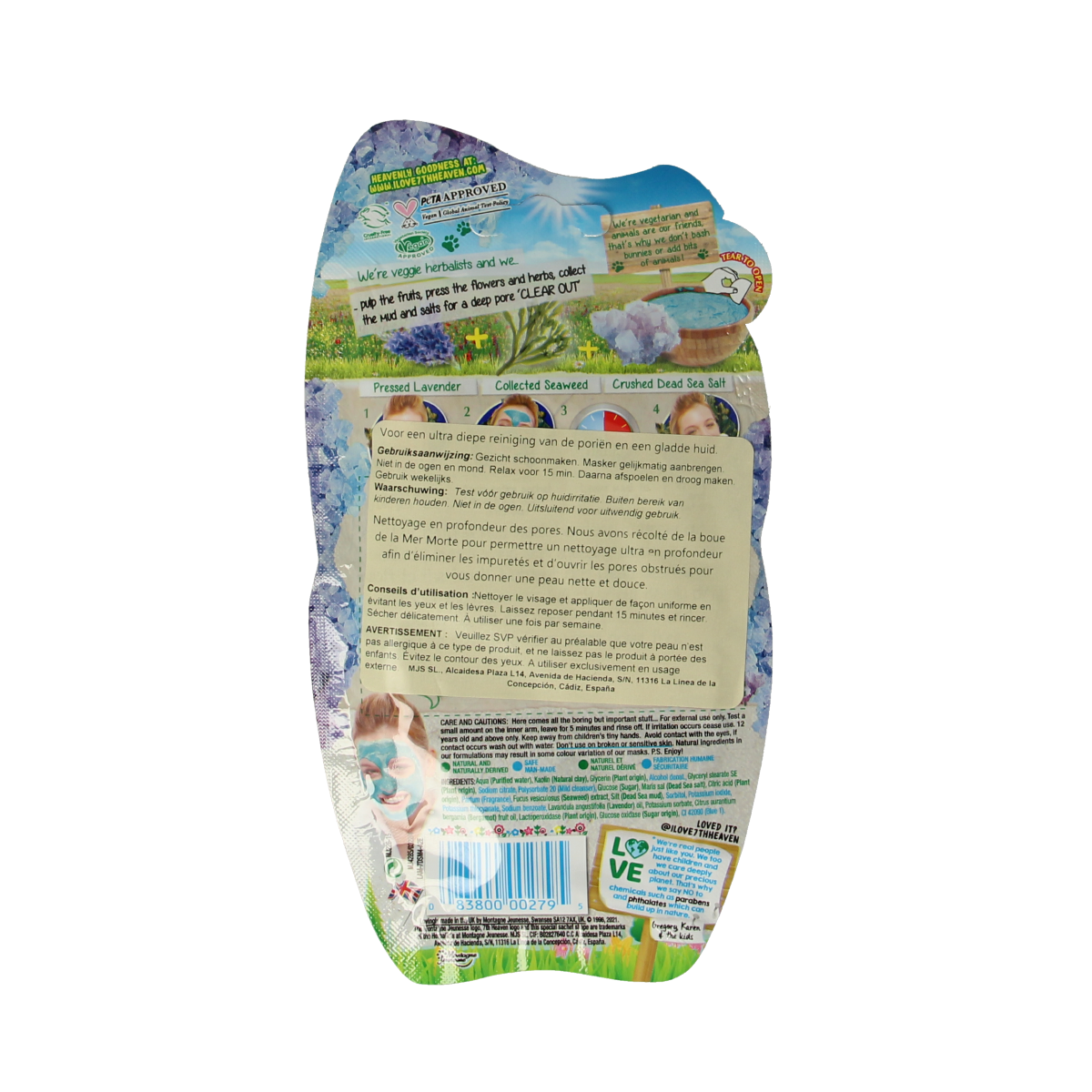 Montagne 7th Heaven gezichtsmasker dead sea mud pac 20.00 Gram