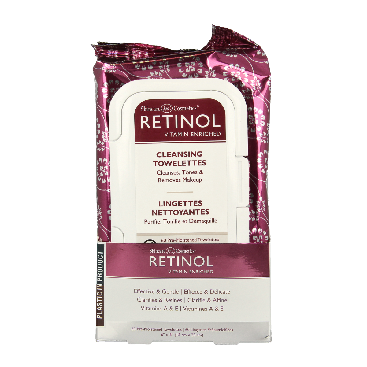 Retinol Cleansing towel anti-aging 60.00 Stuks