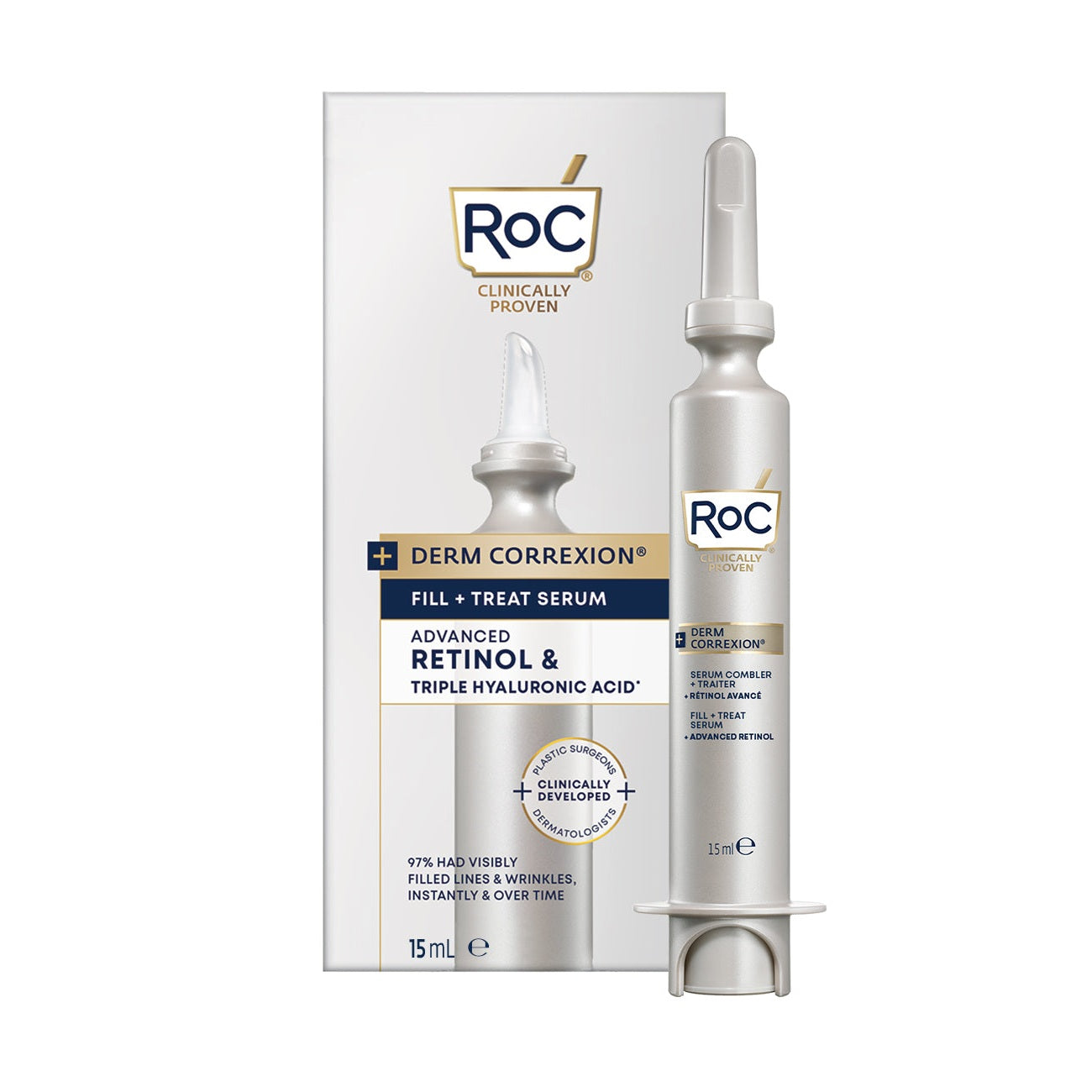 ROC Derm correxion fill + treat serum 15 Milliliter
