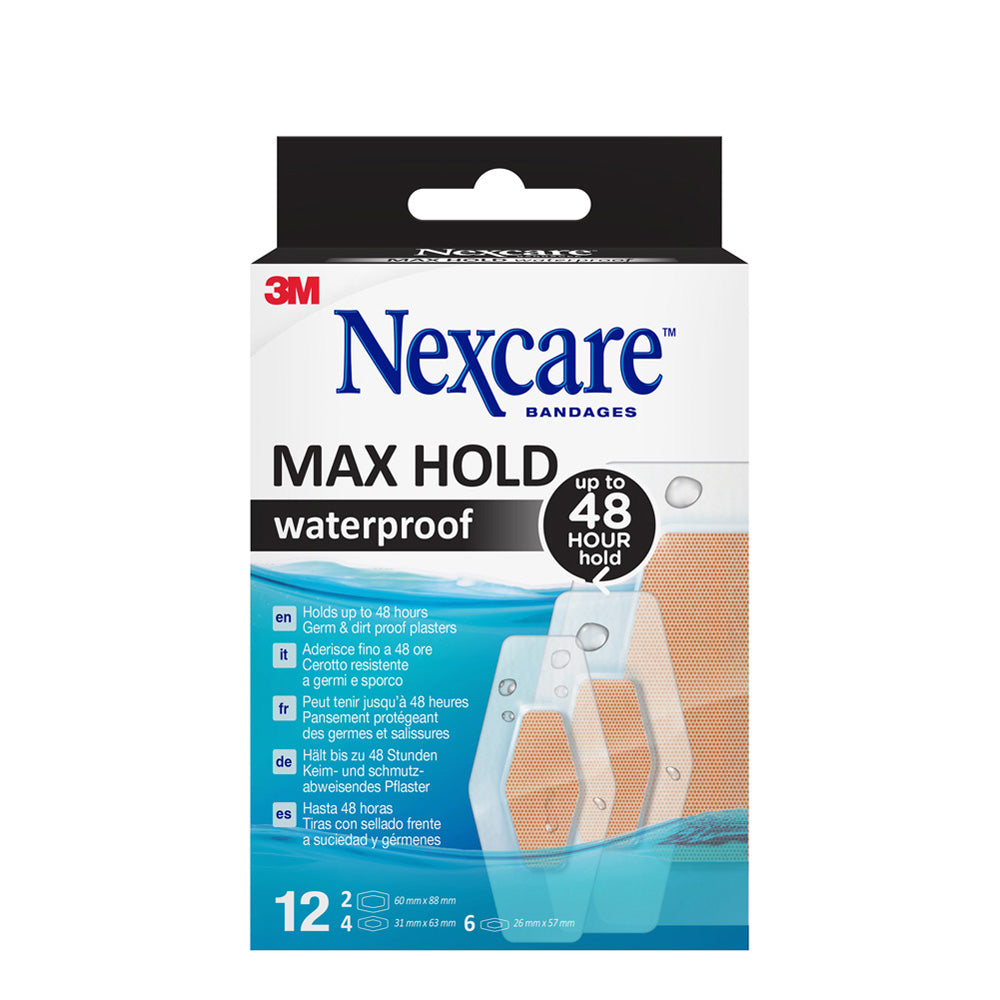 Nexcare MaxHold pleisters 3 maten assortiment 12.00 Stuks