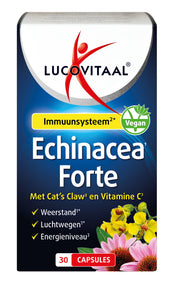 Lucovitaal Echinacea forte & cat's claw & vitamine C 30.00 Capsules