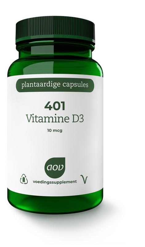 AOV 401 Vitamine D3 10mcg 60 Vegetarische capsules