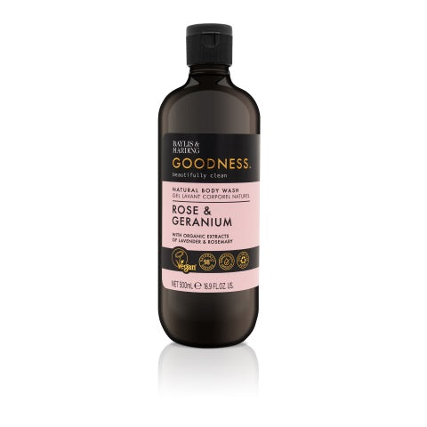 Baylis & Harding Body wash goodness rose & geranium 500.00 Milliliter
