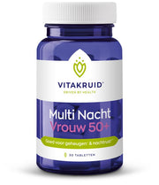Vitakruid Multi Nacht Vrouw 50+ 100% Vegan 30.00 Tabletten