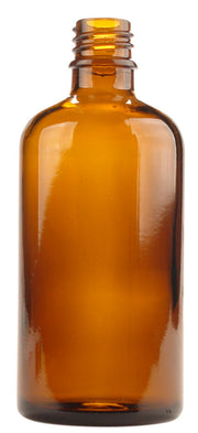 Helios Holland Flesje glas 100ml amber 24.00 Stuks
