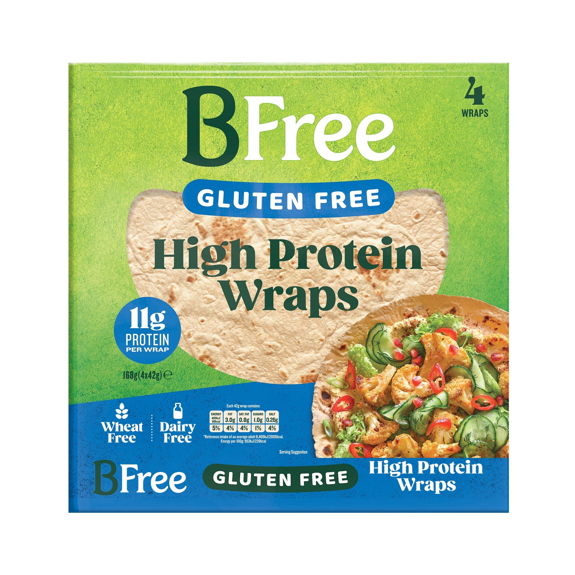 BFree Wraps high protein 168.00 Gram
