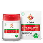Vitals Vitamine D3 3000 ie 100 softgels 100.00 Softgels