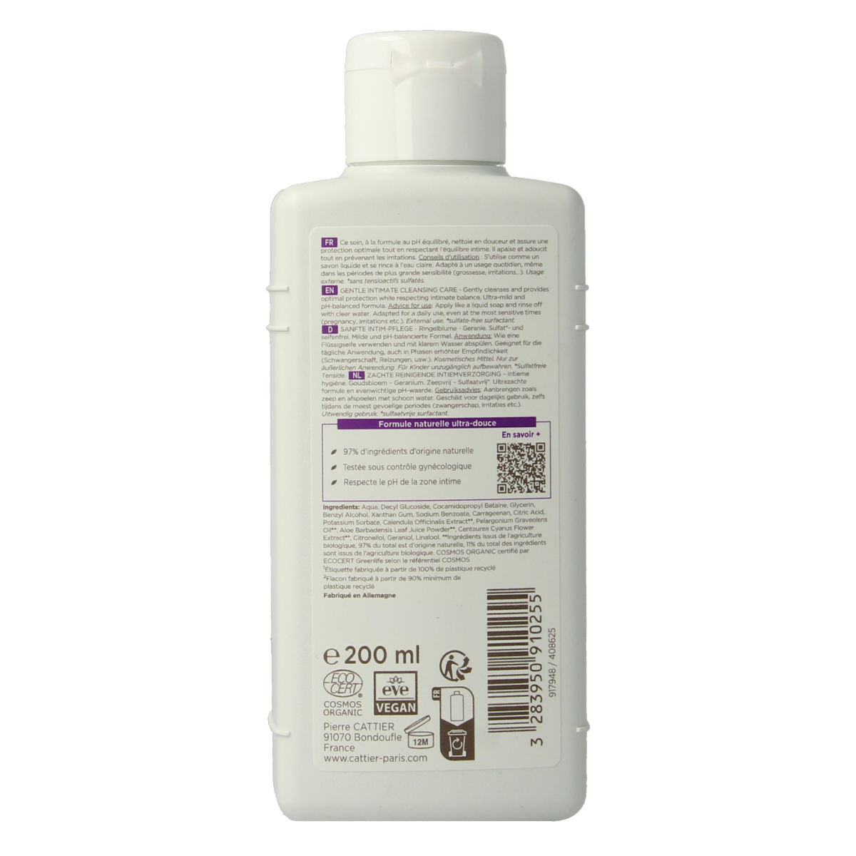 Cattier Gynea intieme hygiene cleansing care 200.00 Milliliter