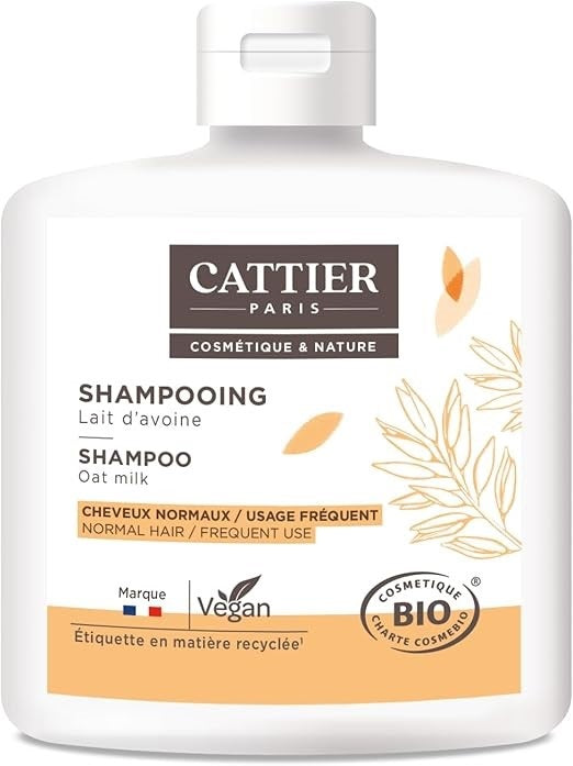 Cattier Shampoo oat milk dagelijks voor normaal haar 250 Milliliter