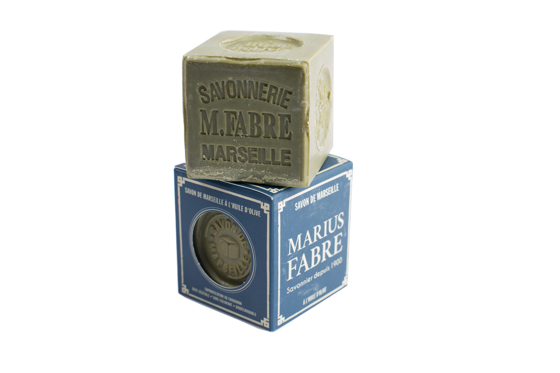 Marius Fabre Savon marseille zeep in doos olijf 200.00 Gram
