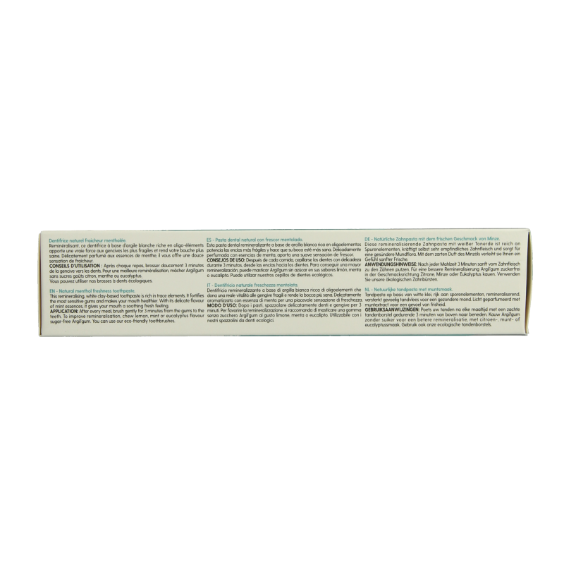 Argiletz Tandpasta menthe 75 Milliliter