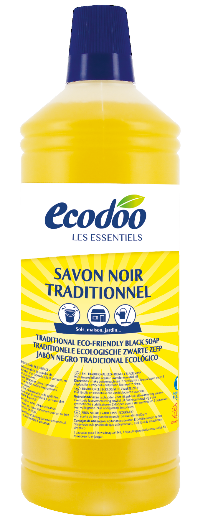 Ecodoo Zwarte zeep eco 1.00 Liter