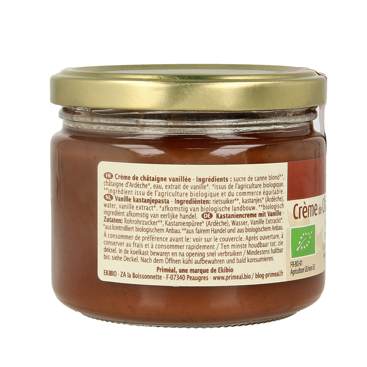 Primeal Kastanjecreme vanille bio 325.00 Gram