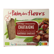 Pain Des Fleurs Krokante crackers kastanje glutenvrij bio 150.00 Gram