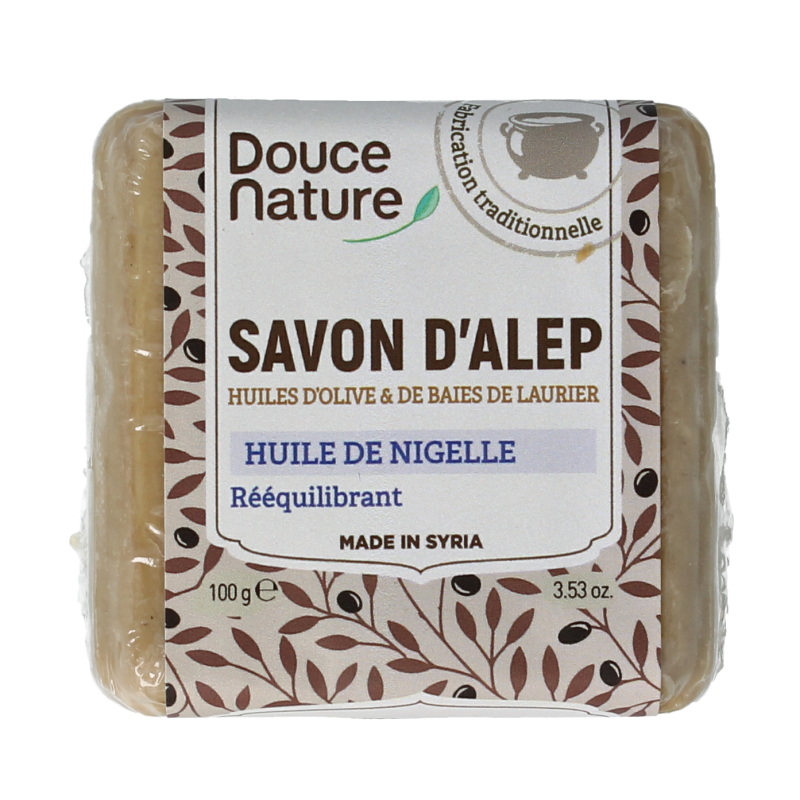 Douce Nature Zeep Aleppo nigella klein bio 100 Gram