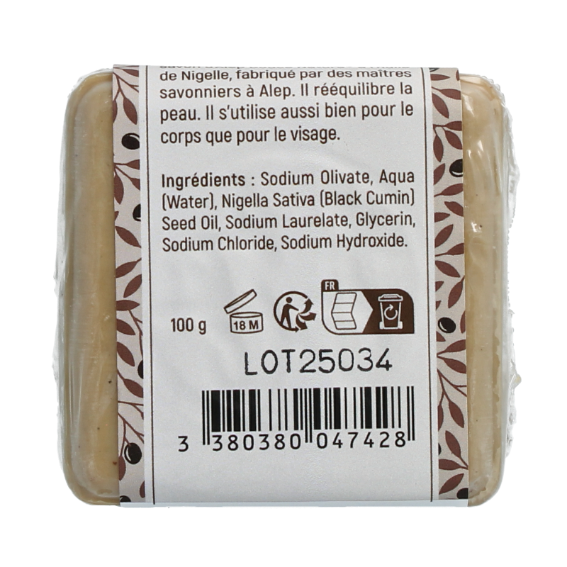 Douce Nature Zeep Aleppo nigella klein bio 100 Gram