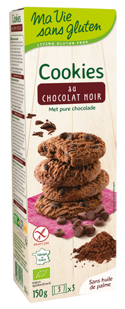 Ma Vie Sans Koekjes met pure chocolade glutenvrij bio 150 Gram