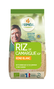 Primeal Witte ronde rijst camargue bio 500.00 Gram