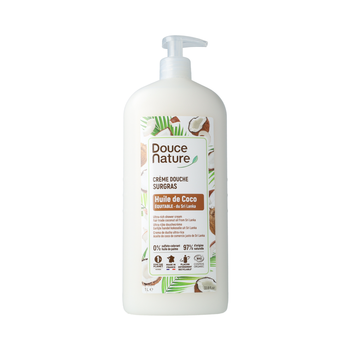 Douce Nature Douchecreme kokos bio 1.00 Liter