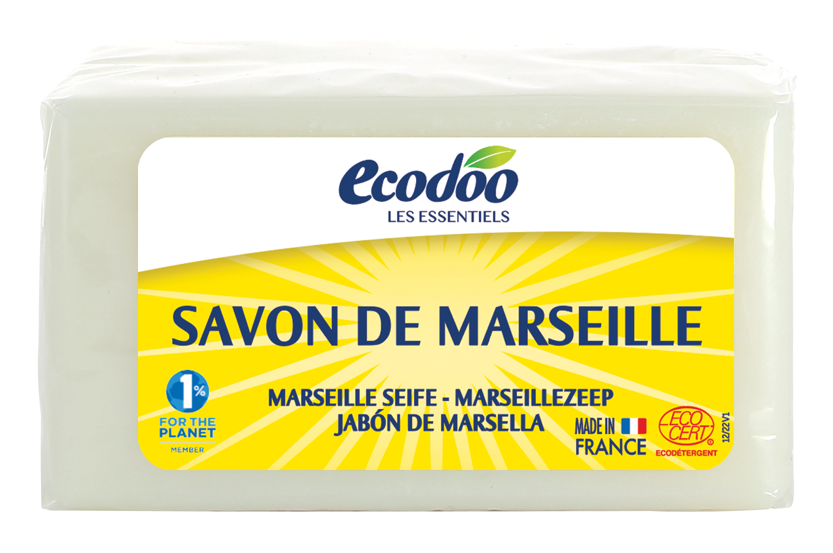 Ecodoo Marseillezeep bio 400.00 Gram