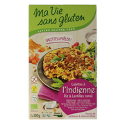 Ma Vie Sans Indiase rijstburgers 2 x 100g vegan glutenvrij bio 2.00 Stuks