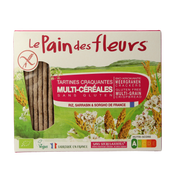 Pain Des Fleurs Krokante crackers meergranen glutenvrij bio 150.00 Gram