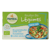 Primeal Groentebouillon blokjes zonder zout 9 gram bio 8 Stuks
