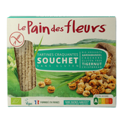 Pain Des Fleurs Krokante crackers aardamandel glutenvrij bio 150.00 Gram