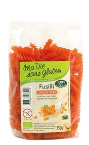 Ma Vie Sans Fusilli van rode linzen glutenvrij bio 250.00 Gram