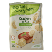 Ma Vie Sans Rijstcrackers met olijfolie glutenvrij bio 40.00 Gram