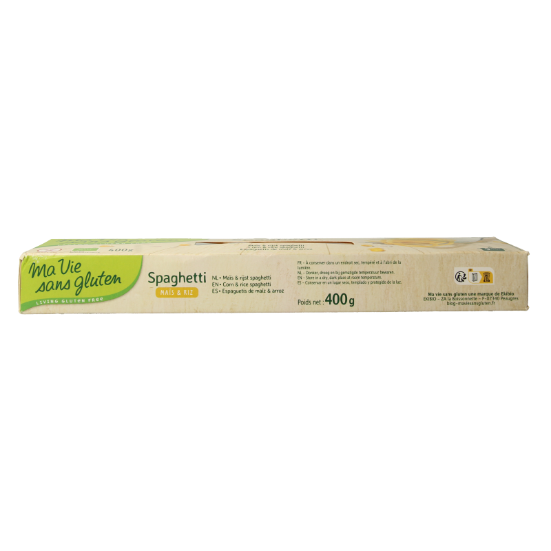Ma Vie Sans Spaghetti van mais & rijst glutenvrij bio 400 Gram
