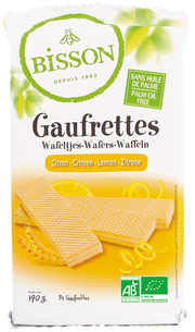 Bisson Citroen wafels gaufrettes bio 190.00 Gram