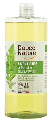 Douce Nature Zeep Marseille vloeibaar ijzerkruid/verbena bio 1.00 Liter