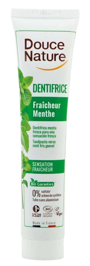 Douce Nature Tandpasta fris gevoel met verse munt bio 75.00 Milliliter