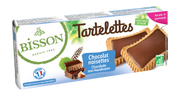 Bisson Gevulde hazelnoot chocolade tartelettes bio 150 Gram