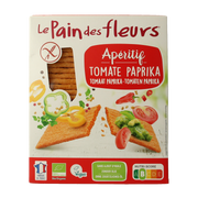 Pain Des Fleurs Aperitif crackers tomaat paprika glutenvrij bio  150 Gram
