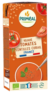 Primeal Soep tomaat rode linzen bio 330 Milliliter