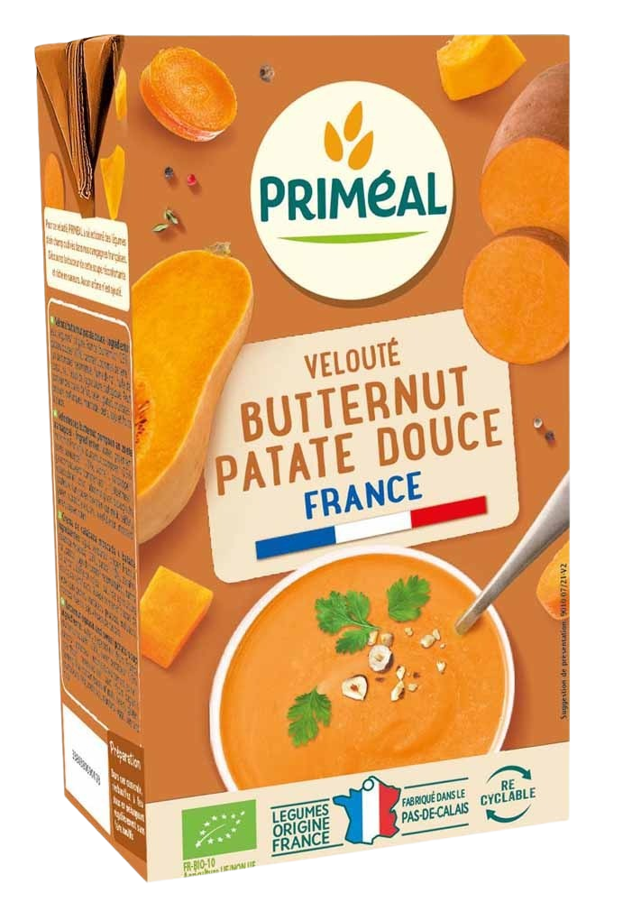 Primeal Soep flespompoen zoete aardappel bio 1 Liter