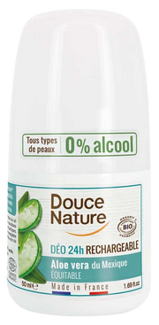Douce Nature Deodorant roll on aloe hervulbaar 50 Gram