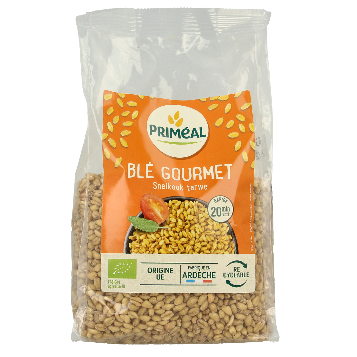 Primeal Tarwe snelkokend gastronomisch bio 500.00 Gram